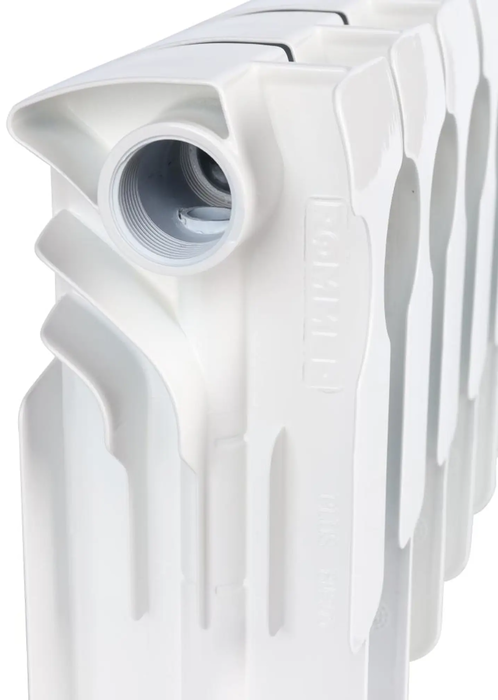Биметаллический радиатор Rommer Plus Bm 200 12 секции, цвет белый - фото 4