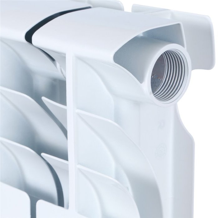 Биметаллический радиатор Rommer Plus Bm 500 8 секции, цвет белый - фото 5