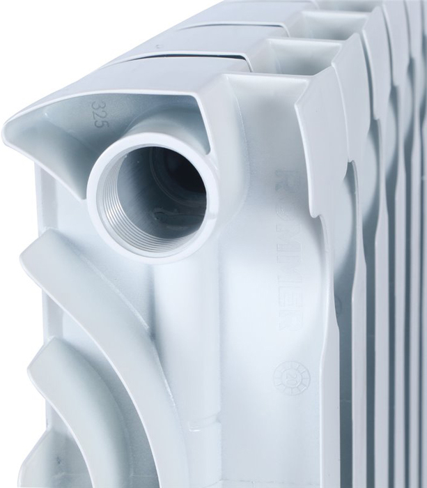 Биметаллический радиатор Rommer Plus Bm 500 8 секции, цвет белый - фото 2