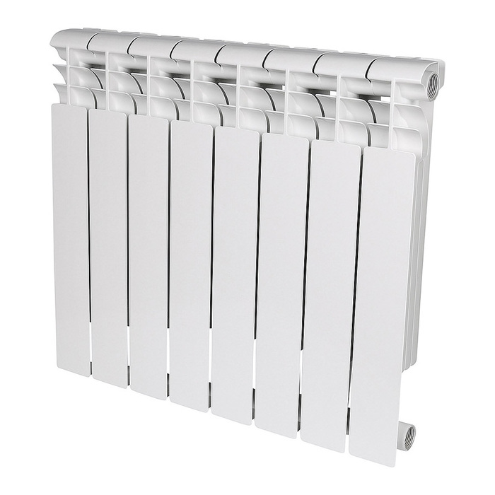Алюминиевый радиатор Rommer Profi 500 8 секций, цвет белый - фото 1