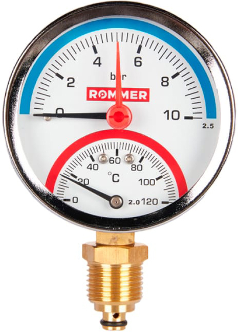 Термоманометр Rommer RIM-0006-801015
