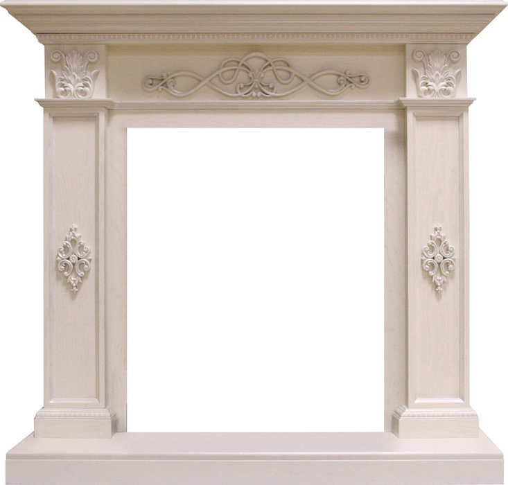 Классический портал для камина Royal Flame Derby под классический очаг (белый дуб) классический портал для камина royal flame pierre luxe под классический очаг дуб