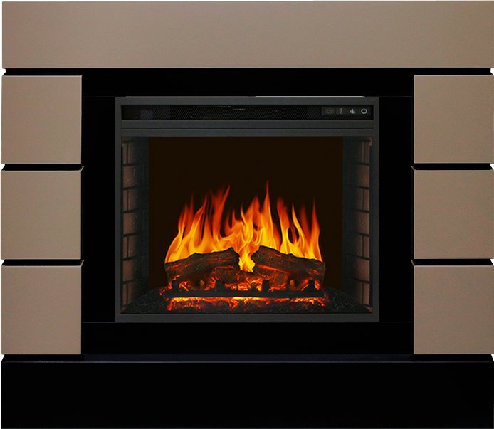 

Электрокамин с классическим очагом 2D Royal Flame, Бежевосерый, Royal Flame Lindos Beige Grey с очагом Vision 23 EF LED FX