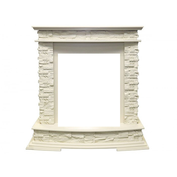 Классический портал для камина Royal Flame Luzern сланец белый под классический очаг