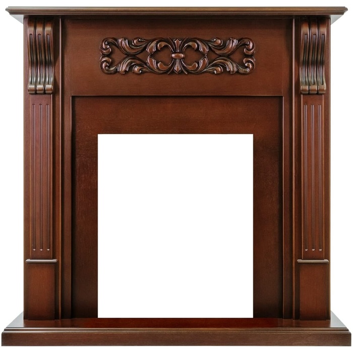 Классический портал для камина Royal Flame Venice под классический очаг махагон коричневый антик
