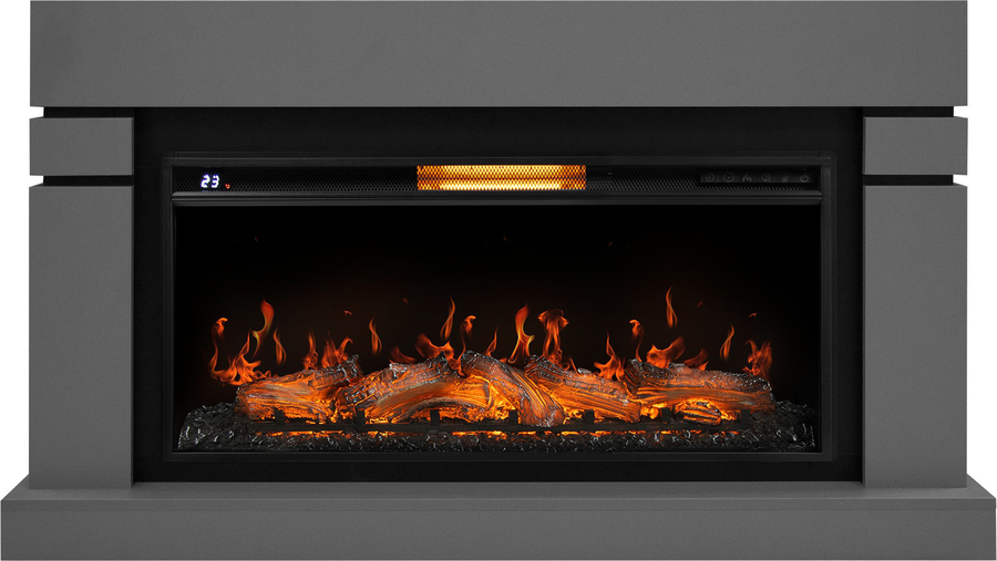 

Электрокамин с широким очагом 2D Royal Thermo, Серый, Royal Thermo Aurora RTFP/P-AR40LS, портал Lindos 40, светло-серый