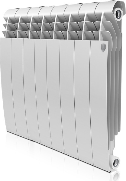 Биметаллический радиатор Royal Thermo BiLiner 500 8 секц, цвет белый - фото 1