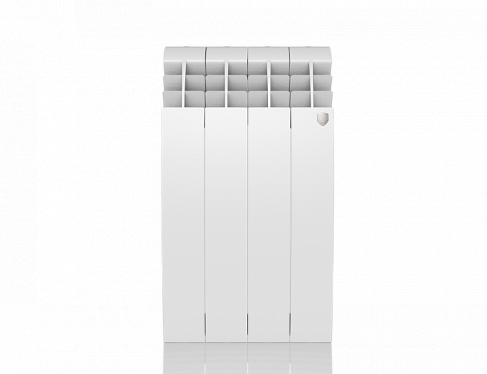 Биметаллический радиатор Royal Thermo BiLiner 500 Bianco Traffico 4 секц, цвет белый - фото 3