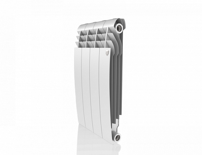 Биметаллический радиатор Royal Thermo BiLiner 500 Bianco Traffico 4 секц, цвет белый - фото 1