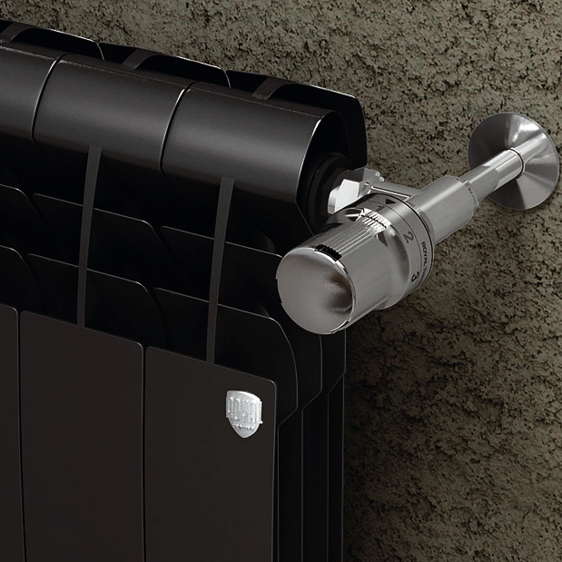 Биметаллический радиатор Royal Thermo BiLiner 500 Noir Sable 4 секц, цвет черный - фото 2