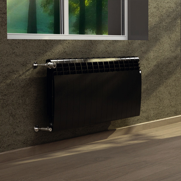 Биметаллический радиатор Royal Thermo BiLiner 500 Noir Sable 4 секц, цвет черный - фото 4