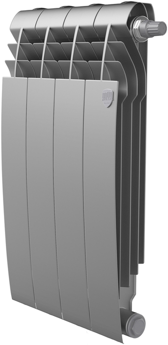 Биметаллический радиатор Royal Thermo BiLiner 500 Silver Satin VR80 - 4 секц.