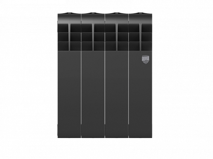 Биметаллический радиатор Royal Thermo Biliner 350 Noire Sable 4 секц, цвет белый - фото 2