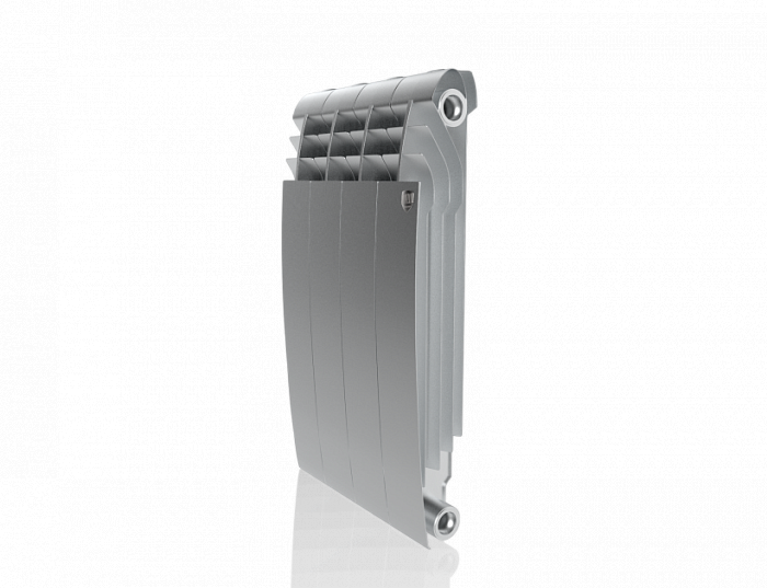 Биметаллический радиатор Royal Thermo Biliner 500 VD 4 секц. Silver Satin, цвет серебро