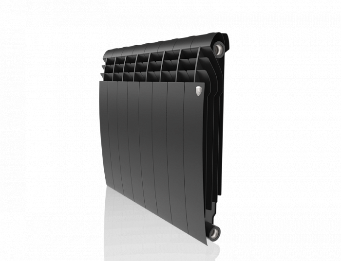 Биметаллический радиатор Royal Thermo Biliner 500 VD 8 секц. Noir Sable, цвет черный