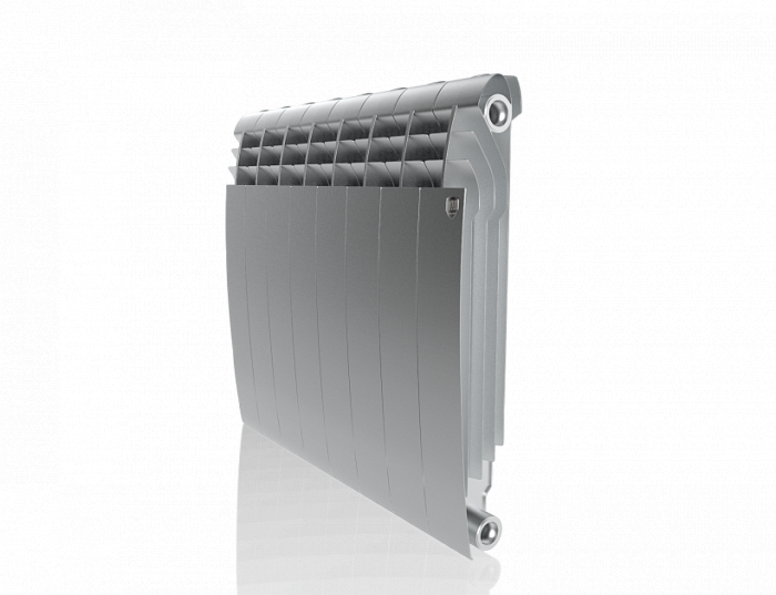 Биметаллический радиатор Royal Thermo Biliner 500 VD 8 секц. Silver Satin, цвет серебро