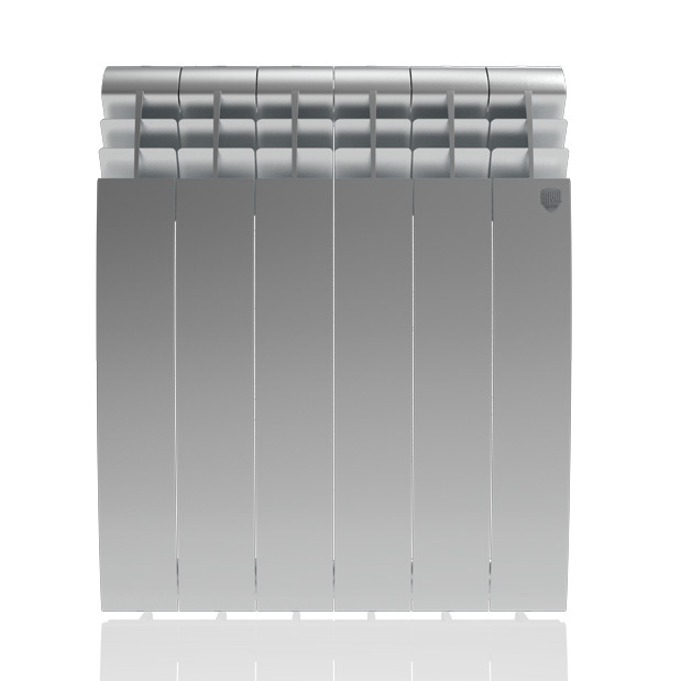 Алюминиевый радиатор Royal Thermo Biliner Alum 500 Silver Satin 6 секц, цвет серебро - фото 3
