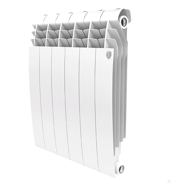 Алюминиевый радиатор Royal Thermo Biliner alum 500 6 секц, цвет белый - фото 1