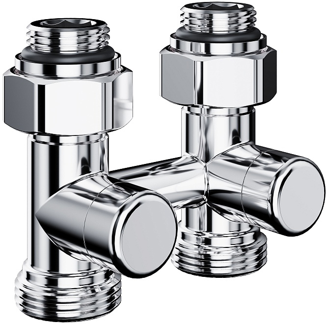 

Узел нижнего подключения Royal Thermo, Royal Thermo Design прямой 1/2х3/4 EK (хром)