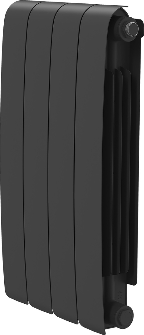 Биметаллический радиатор Royal Thermo Eclipse 500 Чёрный - 4 секц.
