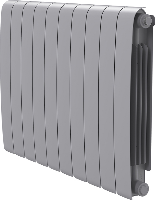 Биметаллический радиатор Royal Thermo Eclipse 500 Серебристый - 10 секц.