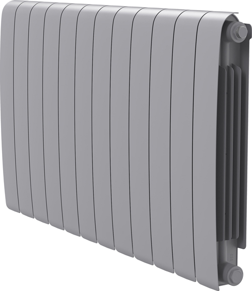 Биметаллический радиатор Royal Thermo Eclipse 500 Серебристый - 12 секц.