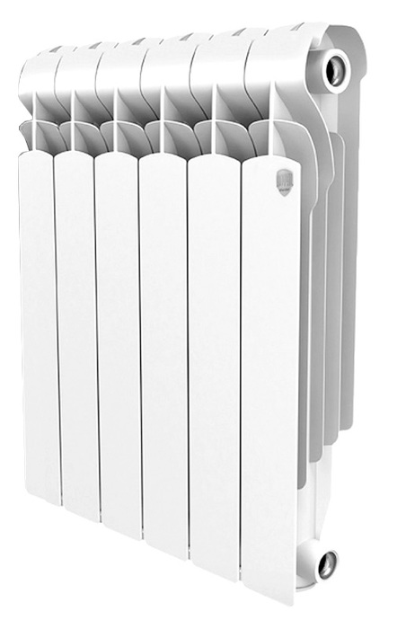 Алюминиевый радиатор Royal Thermo Indigo 500 6 секц, цвет белый - фото 1