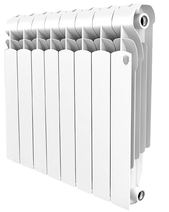 Алюминиевый радиатор Royal Thermo Indigo 500 8 секц, цвет белый - фото 1