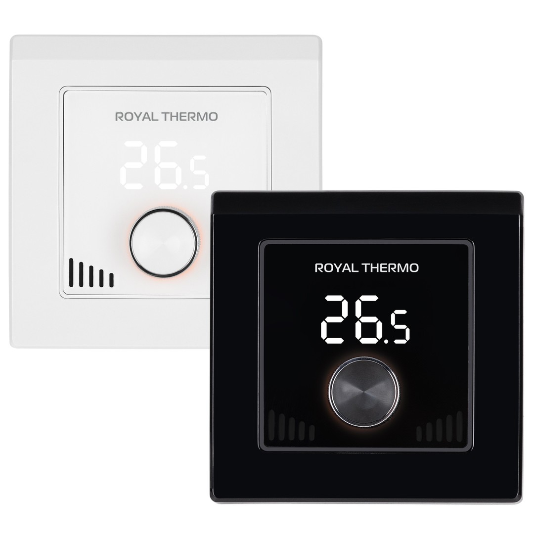 

Терморегулятор для теплого пола Royal Thermo, Черный/белый, Royal Thermo Intellon RTI-16