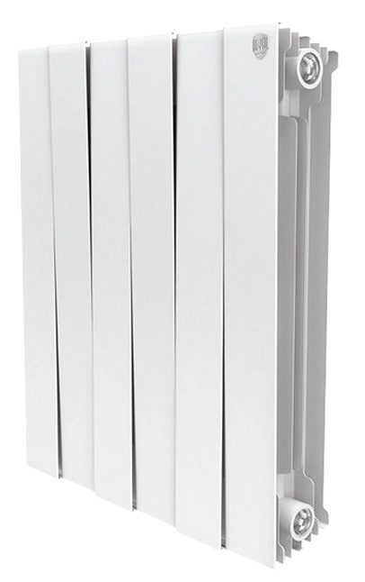 Биметаллический радиатор Royal Thermo Piano Forte 500/Bianco Traffico 6 секц.