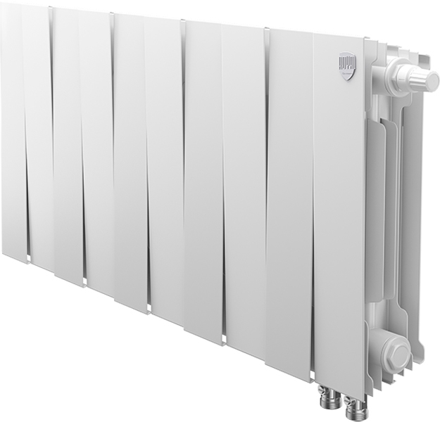 Биметаллический радиатор Royal Thermo Pianoforte 300 VD 10 секц. Bianco Traffico, цвет белый