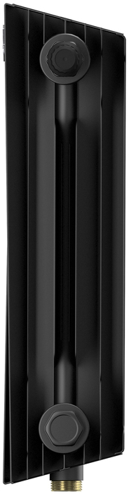 Биметаллический радиатор Royal Thermo Pianoforte 300 VD 10 секц. Noir Sable, цвет черный - фото 3