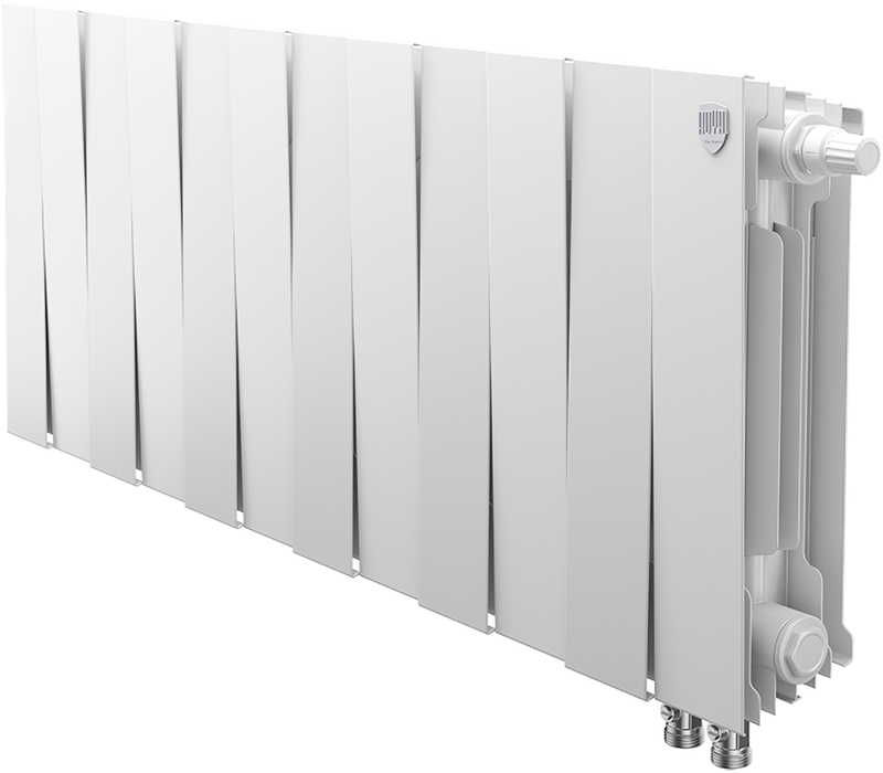 Биметаллический радиатор Royal Thermo Pianoforte 300 VD 12 секц. Bianco Traffico, цвет белый