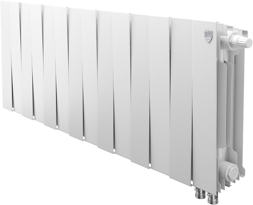 Биметаллический радиатор Royal Thermo Pianoforte 300 VD 14 секц. Bianco Traffico, цвет белый