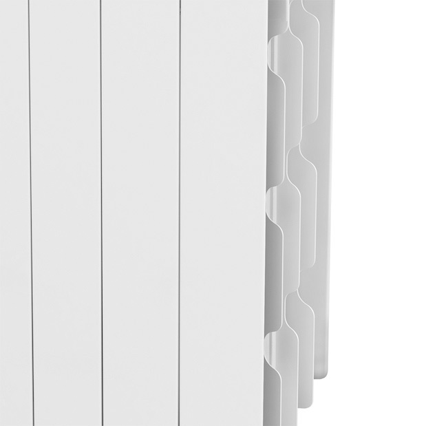 Алюминиевый радиатор Royal Thermo Revolution 350 4 секц, цвет белый - фото 2