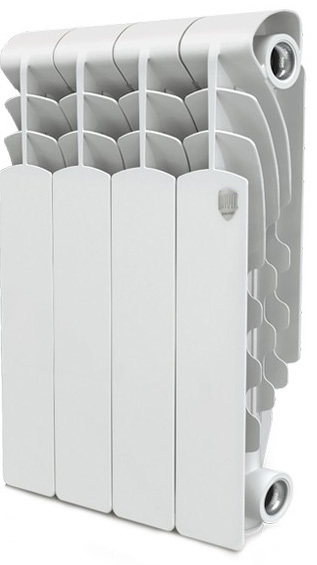 Алюминиевый радиатор Royal Thermo Revolution 350 4 секц, цвет белый - фото 1