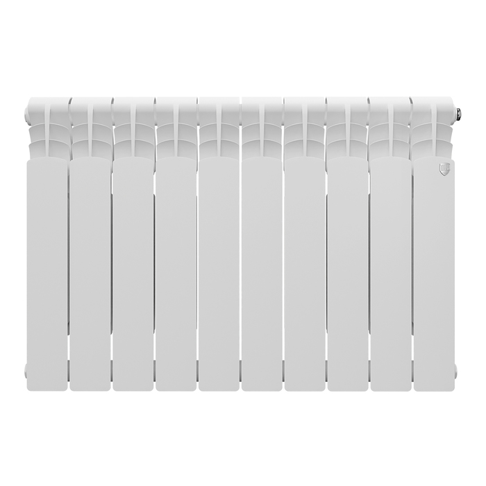 Алюминиевый радиатор Royal Thermo Revolution 500 10 секц, цвет белый - фото 2