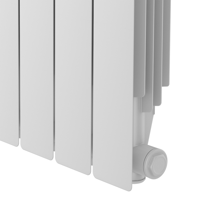Алюминиевый радиатор Royal Thermo Revolution 500 10 секц, цвет белый - фото 4