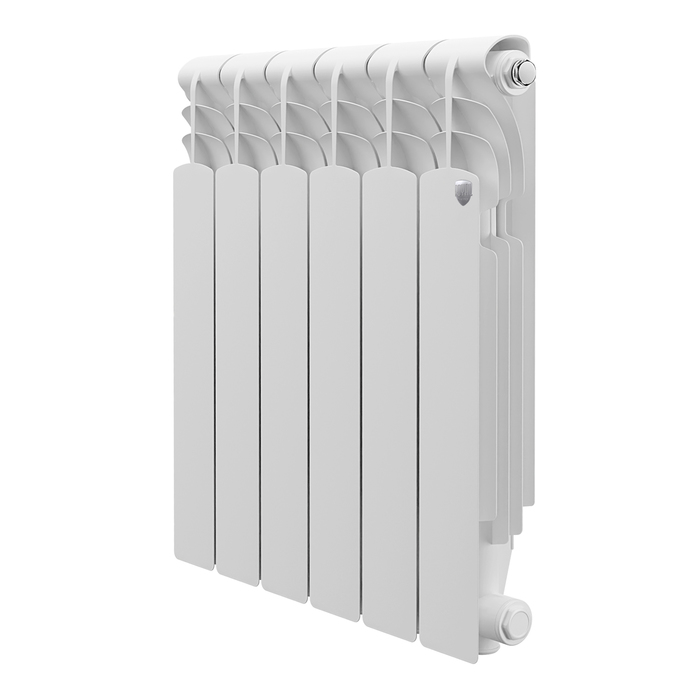 Алюминиевый радиатор Royal Thermo Revolution 500 6 секц, цвет белый - фото 1