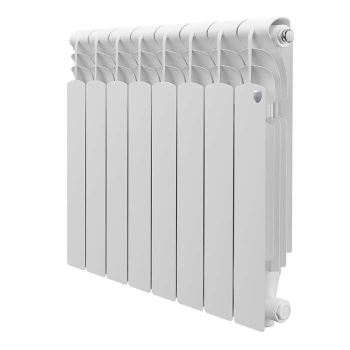 Алюминиевый радиатор Royal Thermo Revolution 500 8 секц, цвет белый - фото 1