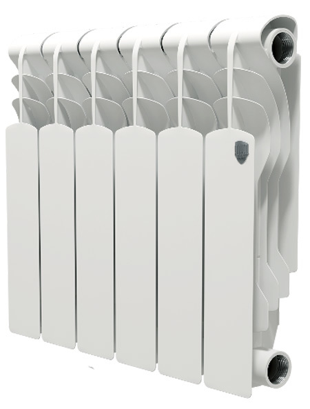 Биметаллический радиатор Royal Thermo Revolution Bimetall 350 6 секц, цвет белый - фото 1