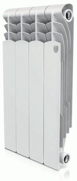 Биметаллический радиатор Royal Thermo Revolution Bimetall 500 4 секц, цвет белый - фото 1