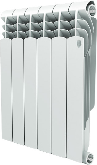 Биметаллический радиатор Royal Thermo Vittoria 350 6 секц, цвет белый - фото 1