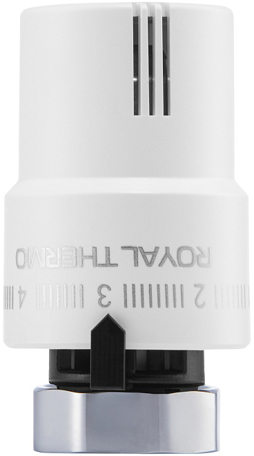 Термоголовка Royal Thermo М30х1,5 (белый) термоголовка жидкостная для радиаторов отопления m30x1 5 vieir