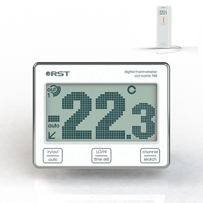 Термометр с выносным датчиком Rst 02788