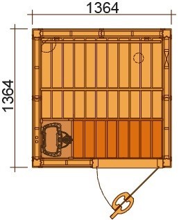 Комбинированная сауна SAWO 1414RS-CD-G / 1414LS-CD-G, цвет кедр SAWO 1414RS-CD-G / 1414LS-CD-G - фото 4