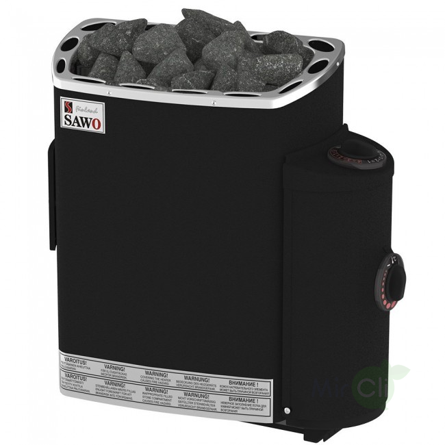 Электрическая печь 5 кВт SAWO MN-30NB-P-F, цвет черный - фото 1