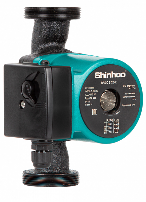 Циркуляционный насос SHINHOO BASIC S 32-6S 230V 180мм
