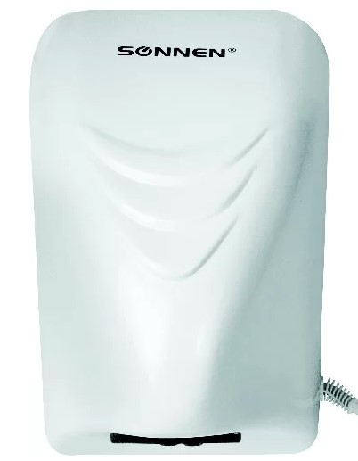 Пластиковая сушилка для рук SONNEN HD-988, цвет белый - фото 3