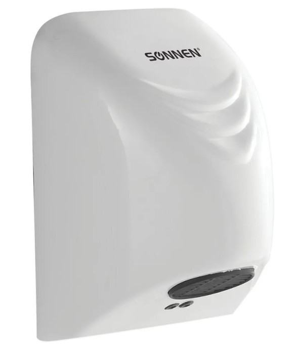 Пластиковая сушилка для рук SONNEN HD-988, цвет белый